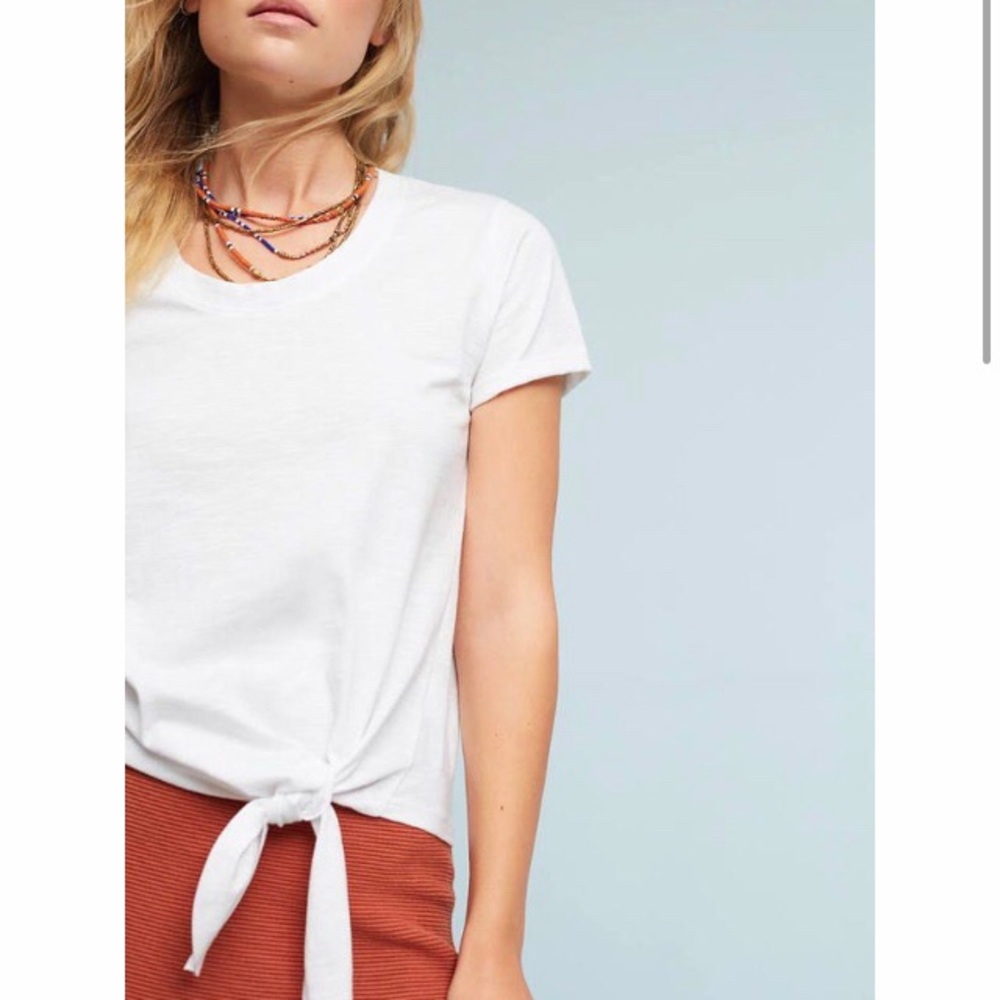 Anthropologie Lamarque Tie T-shirt